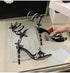Elegant Crystal-Embellished Gladiator Sandals with Butterfly Detail for Summer Parties and Prom